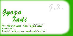 gyozo kadi business card